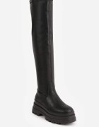vices Cizme Înalte Negre Stil Chunky cu carâmb ajustat Ceterie