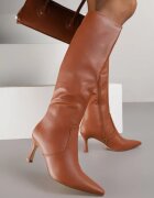 vices Cizme Maro cu toc stiletto în stil clasic Izalea