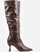 vices Cizme Maro cu toc stiletto Stil Slouchy cu efect crăpat Todvire