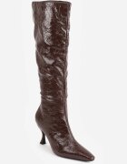 vices Cizme Maro cu toc stiletto Stil Slouchy cu efect crăpat Todvire