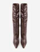 vices Cizme Maro cu toc stiletto Stil Slouchy cu efect crăpat Todvire