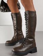 vices Cizme Maro Tip Workery în Stil Grunge Unalira