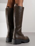 vices Cizme Maro Tip Workery în Stil Grunge Unalira