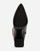 vices Cizme Negre Elegante cu Toc Metalic cu Gambă Potrivită Nianesa