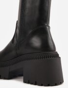 vices Cizme Negre în Stil Grunge cu Carâmb Înalt și Aderent Gillie