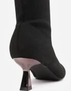 vices Cizme Negre pe toc bloc Ornamentate cu carâmb șosetă Asonelle