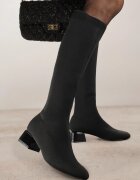 vices Cizme negre pe toc conic cu carâmb elastic Garsse