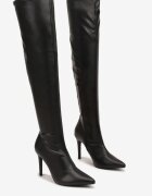 vices Cizme Negre pe toc stiletto cu carâmb încrețit Calavelie