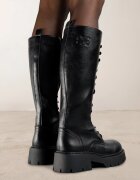 vices Cizme Negre Tip Bocanci Stil Grunge Unalira