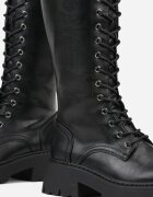 vices Cizme Negre Tip Bocanci Stil Grunge Unalira