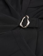 vices Costum cu sacou plisat croială ajustată și pantaloni drepți Cetillis Negru