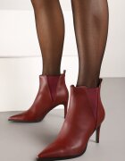 vices Elegante Botine Visinii cu toc cu vârf ascuțit și inserții elastice Domenia