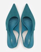 vices Escarpin Verde Slingback cu toc pisică Anatera