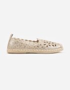 vices Espadrile Aurii Decorate cu model ajurat și cu împletitură decorativă Arivosa
