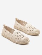 vices Espadrile Bej Decorate Cu un model ajurat și Cu împletitură decorativă Arivosa