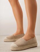 vices Espadrile Bej închis în Stil Clasic pe Platformă cu Împletitură Cherimare
