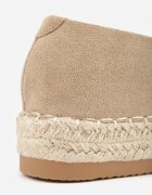 vices Espadrile Bej închis în Stil Clasic pe Platformă cu Împletitură Cherimare