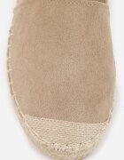 vices Espadrile Bej închis în Stil Clasic pe Platformă cu Împletitură Cherimare