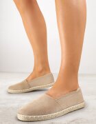 vices Espadrile Bej închis pe Talpă Decorată cu Împletitură Sesoriela