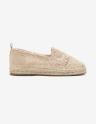 vices Espadrile Bej pe Talpă Împletită Decorate cu Model Croșetat Finselina