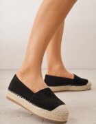vices Espadrile Negre cu Talpă Împletită Sirelora