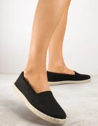 vices Espadrile Negre pe talpă decorate cu împletitură Sesoriela