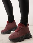 vices Ghete Adidași Bordeaux cu platformă cu relief Nirrise