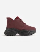 vices Ghete Adidași Bordeaux cu platformă cu relief Nirrise