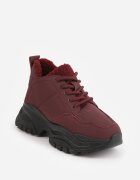 vices Ghete Adidași Bordeaux cu platformă cu relief Nirrise