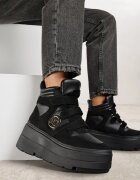 vices Ghete Adidași Negre cu Platformă Stil Y2K Gelira