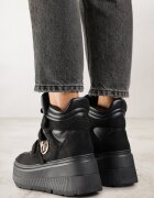 vices Ghete Adidași Negre cu Platformă Stil Y2K Gelira