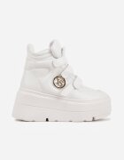 vices Ghete Albe Sneakers cu platformă în stil Y2K Gelira