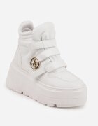 vices Ghete Albe Sneakers cu platformă în stil Y2K Gelira