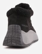 vices Ghete de iarnă tip Adidași Negre cu Platformă Decorate cu Inscripție și Blană Lanite