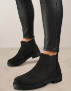 vices Ghete negre casual tip Chelsea din imitație de piele întoarsă Hillridge