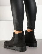vices Ghete negre casual tip Chelsea din imitație de piele întoarsă Hillridge
