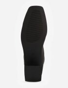 vices Ghete negre la gleznă din material elastic cu toc geometric Aidara