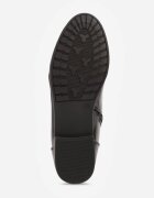 vices Ghete Negre Lăcuite decorate cu elemente în relief tip crocodil Olema