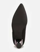 vices Ghete Negre Slip-on cu toc clepsidră cu Zirconii Ashirria