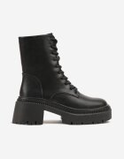 vices Ghete Negre Worker cu platformă cu aplicație metalică Violosa