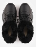 vices Ghete Sneakers Negre Cu șireturi cu blană Gameda