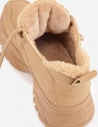 vices Ghete tip adidași maro deschis cu platformă cu model în relief Nirrise
