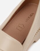 vices Mocasin Elegante Bej cu Aplicație și Branț din Piele Naturală Arinatta