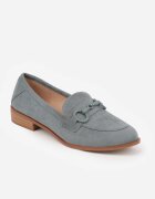 vices Mocasin Verde cu Branț din Piele Naturală Decorat cu Lanț Delariona