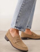 vices Mocasini cu design minimalist și branț din piele Filsa Bej închis Maro Bej închis