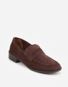 vices Mocasini cu design minimalist și branț din piele Filsa Bej închis Maro Maro