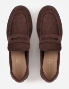 vices Mocasini cu design minimalist și branț din piele Filsa Bej închis Maro Maro