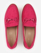vices Mocasini Fucsia cu Perforații cu Branț din Piele Naturală Felithria