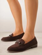 vices Mocasini Maro cu Branț din Piele Naturală Decorate cu Lanț Delariona