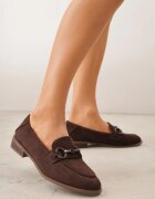 vices Mocasini Maro cu Branț din Piele Naturală Decorate cu Lanț Delariona